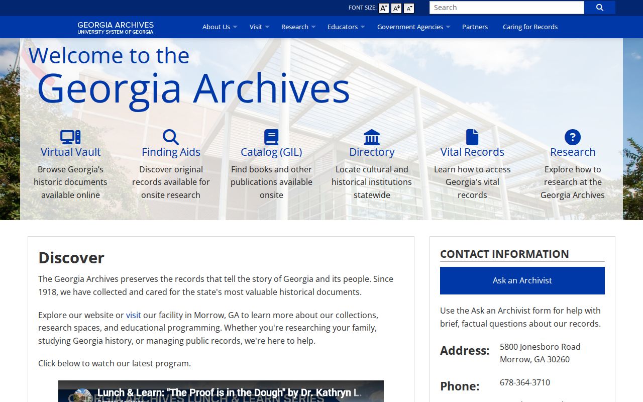 Clayton County residents directory Georgia Archives portal