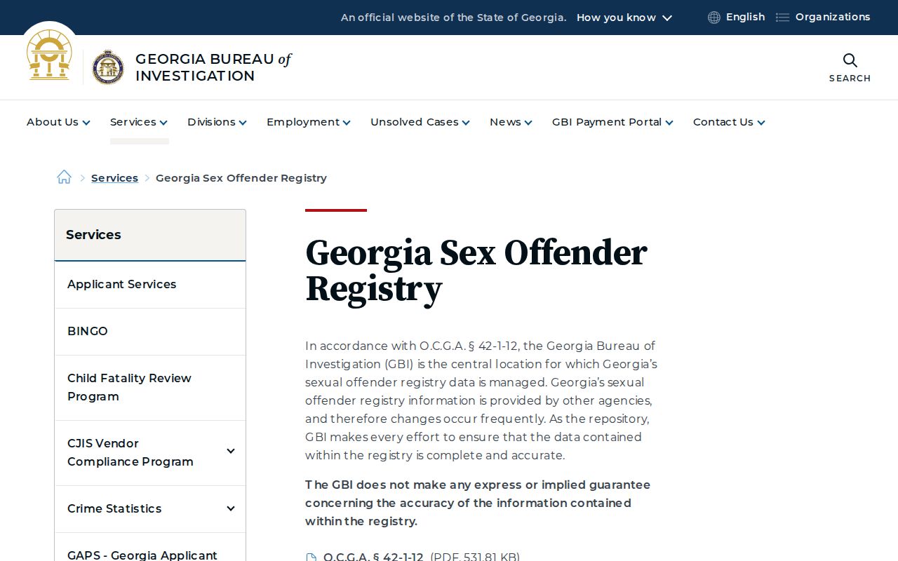 Clayton County resident records in the official Georgia registry